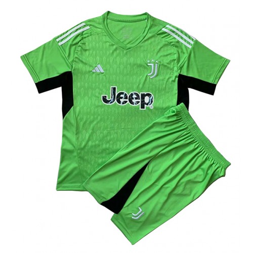 Maillot de foot Juventus Gardien de but Extérieur enfant 2023-24 Manches Courte (+ pantalon court)